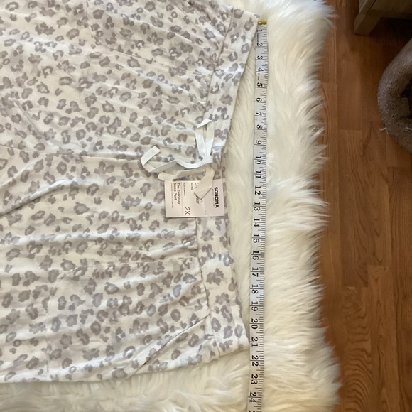 SONOMA Goods For Life pajama pant Woman’s 2X animal print banded bottom - Picture 13 of 16